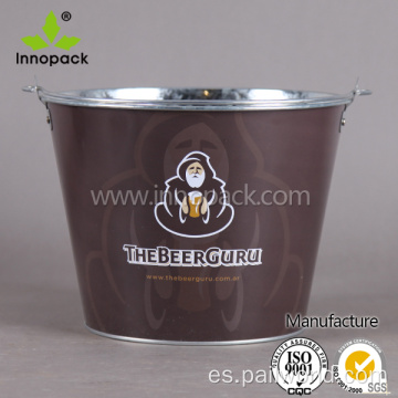 Metal Round Champagne Beer Ice Bucket para bar